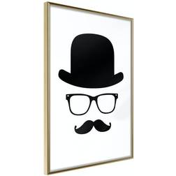 Arkiio Affisch Retro Mustache [Poster] 30x45 Poster